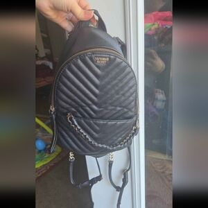 Mini Leather Victorias Secret Backpack